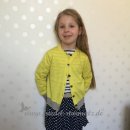 Bellerose - Cardigan DIPO mit Lurexbund und Kashmir l Acido/Lemon