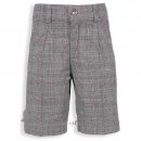 Condor - Jungen Bermuda Shorts, kariert l Grau/Rot