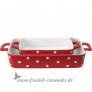 GREENGATE - Auflaufform DOTS im 2er-Set l Red