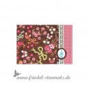 PIP Studio - Briefkarte mit Umschlag Blumen Braun
