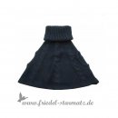 Jottum - Strickcape OLA fr Mdchen, Zopfmuster l Blue Dark