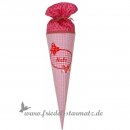 crepes suzette - Schultte NELE (Rot) mit Wunschnamen l Schmetterling und Blume