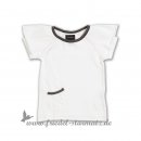 Racoon - Mdchen Shirt mit kurzem Arm l Weiss