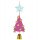 Aspegren - Tannenbaum mit Geschenk und Glckchen aus Holz, hngend l Farbwahl