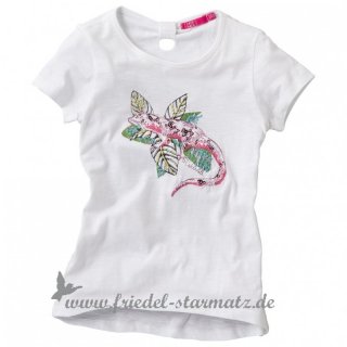Cakewalk - TShirt KEETJE, Pailletten Salamander l Bright White