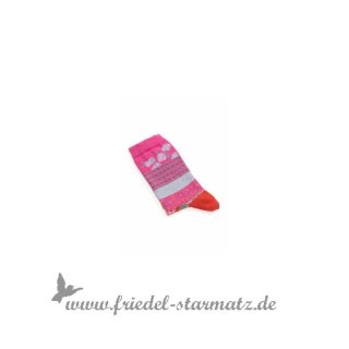 MP Socks - Anklesock Border l Rot